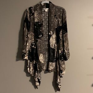 Draped vintage cozy cardigan